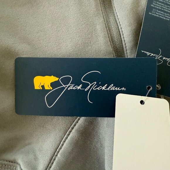 Jack Nicklaus Mens Light Gray Long Sleeve 1/4 Zip Pullover Shirt M - Picture 6 of 7